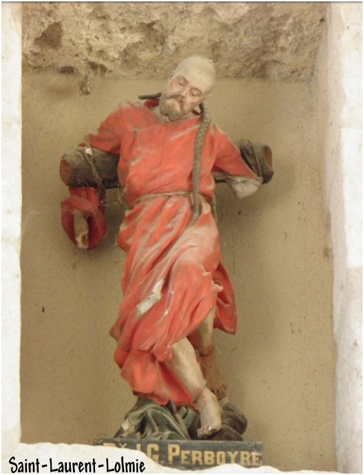 petite statuette brisée de Saint Jean-Gabriel Perboyre
